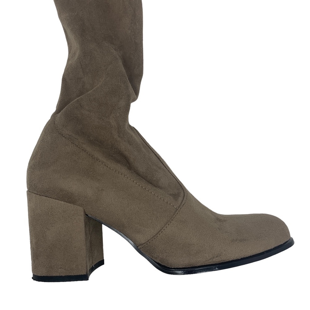 Steve Madden over-the-knee boots with block heel and adjustable tie top - Picture 9 of 16
